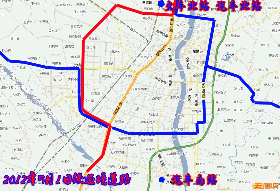 截至2012年 德阳市区最完整地图