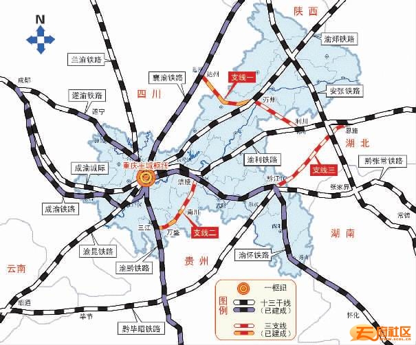 重庆-黔江-张家界-常德铁路规划获得批准