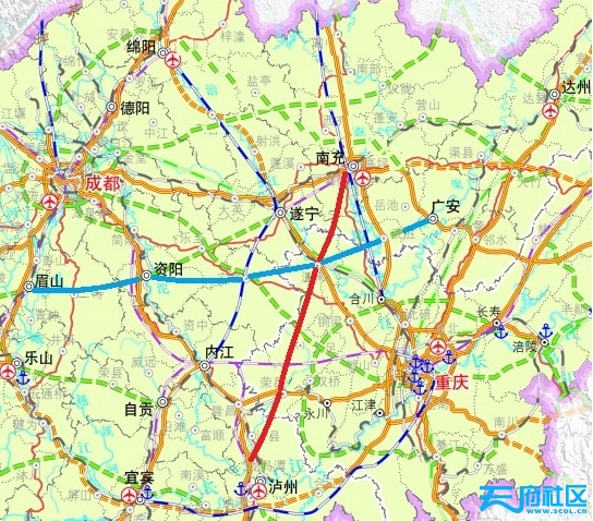 【图示】"南-渝-泸高速公路"明年开工——川渝将多条高速路