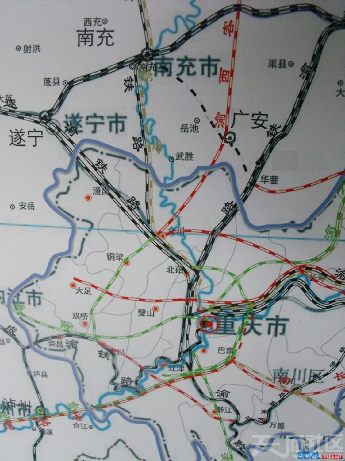 汉渝高铁的走向是汉中巴中广安重庆