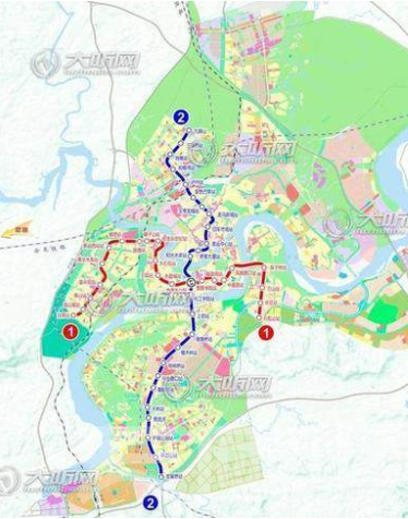 泸州中止有轨电车项目,轻轨初步规划2条线路,准备上报