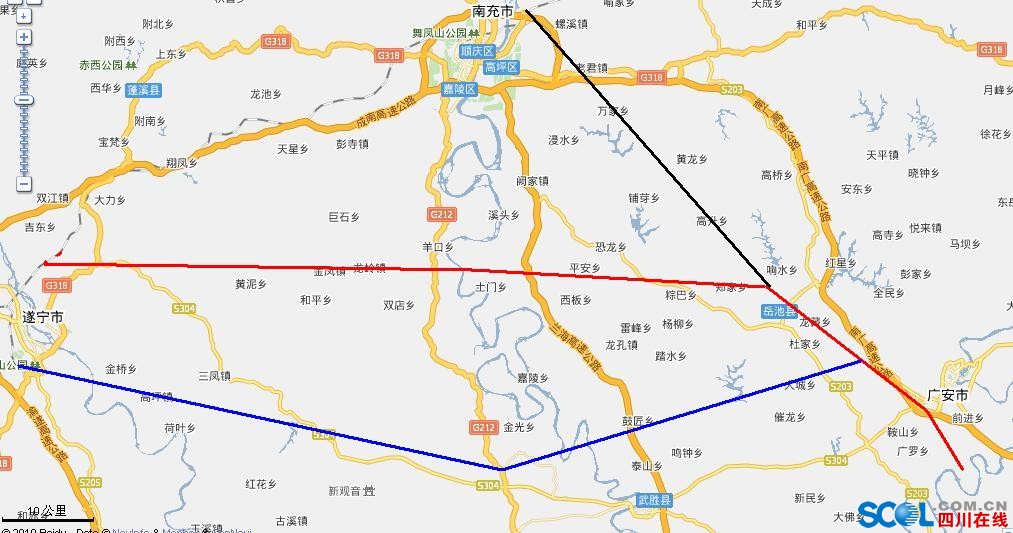 支持修建遂宁-南充南站(李渡)-岳池-广安-涪陵铁路