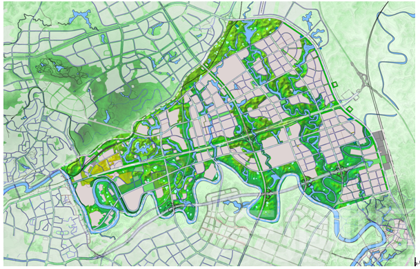 自贡东部新城规划图图片