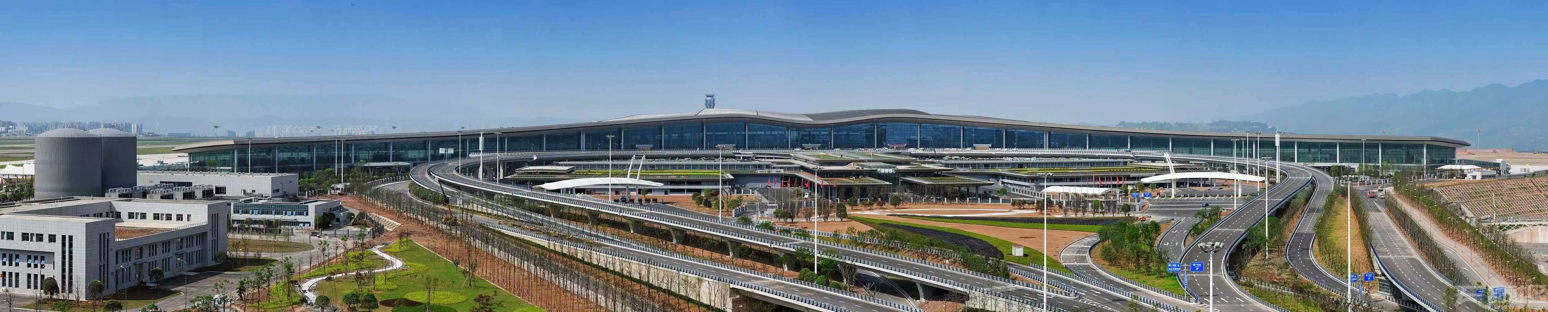 重庆江北国际机场全景图片