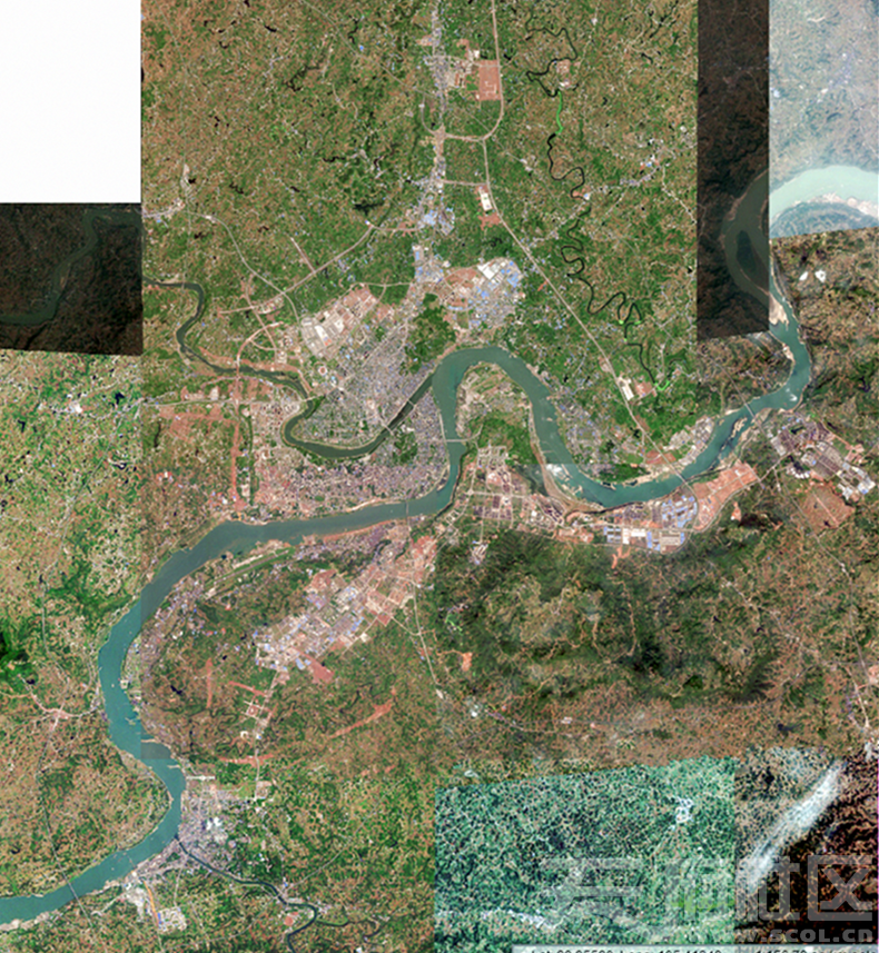 泸州2017年4月最新卫星图