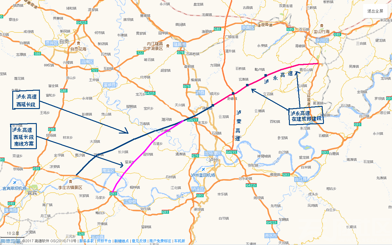 靖永高速路线图图片