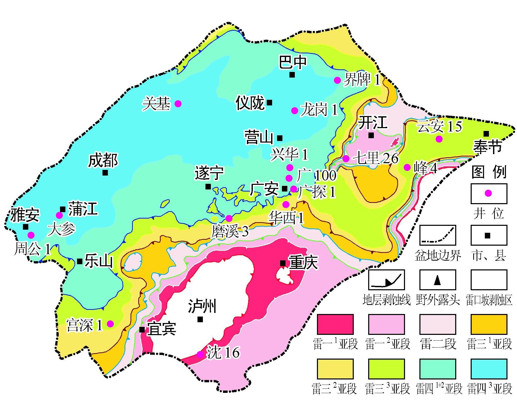 四川城市分布图 川南 川西 川东怎么划分?