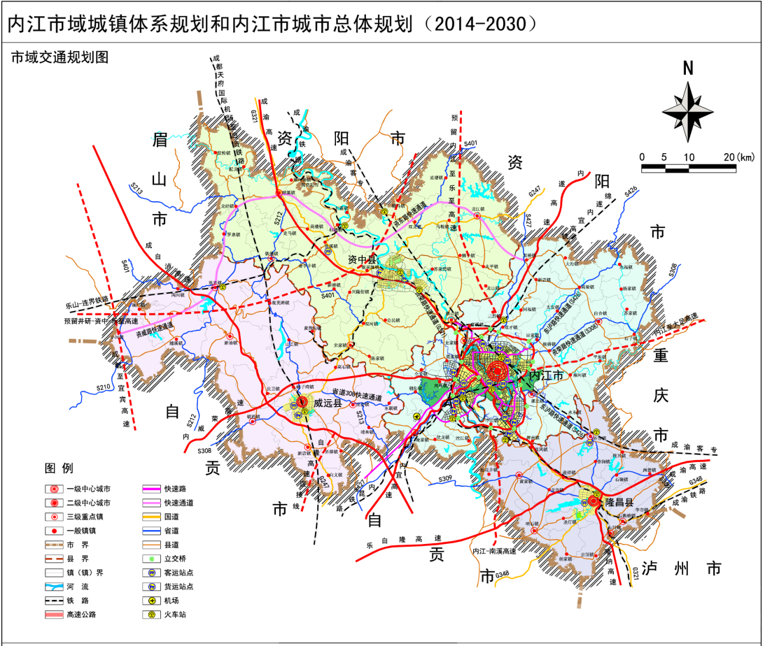 内江321国道沿线规划图片
