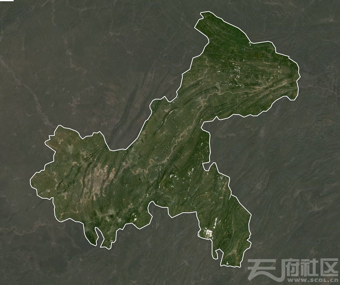 11月重庆卫星地图 