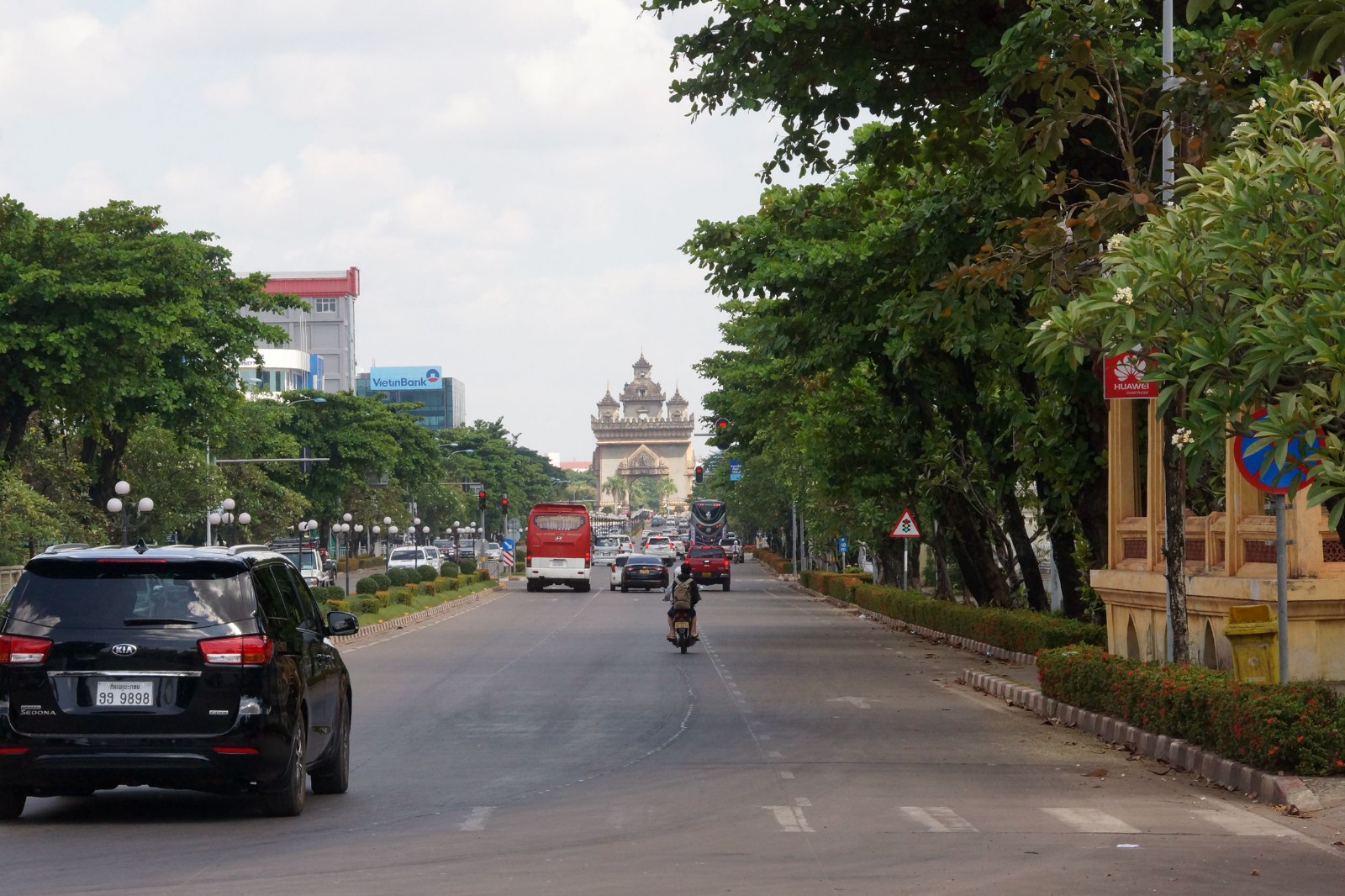 老挝万象街景图片
