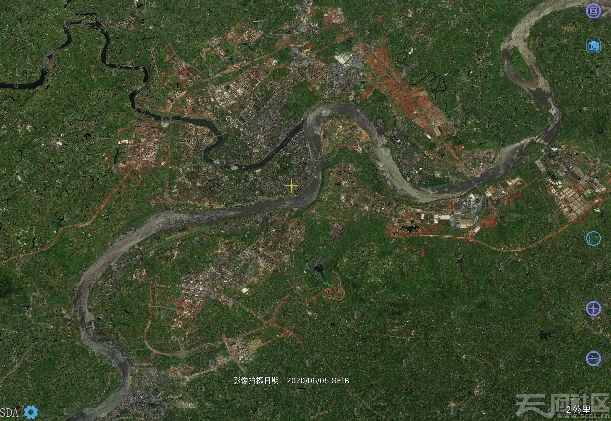泸州最新卫星地图202065