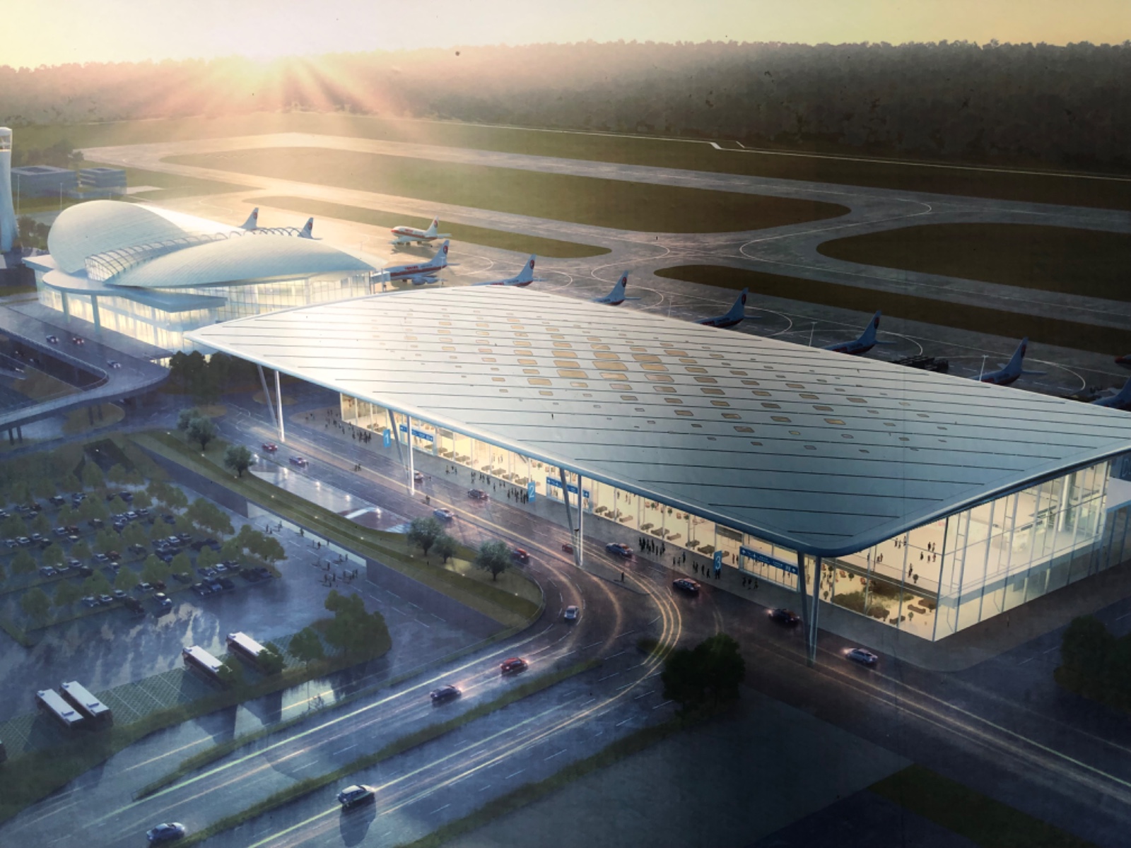 绵阳机场t2航站楼设计调整了