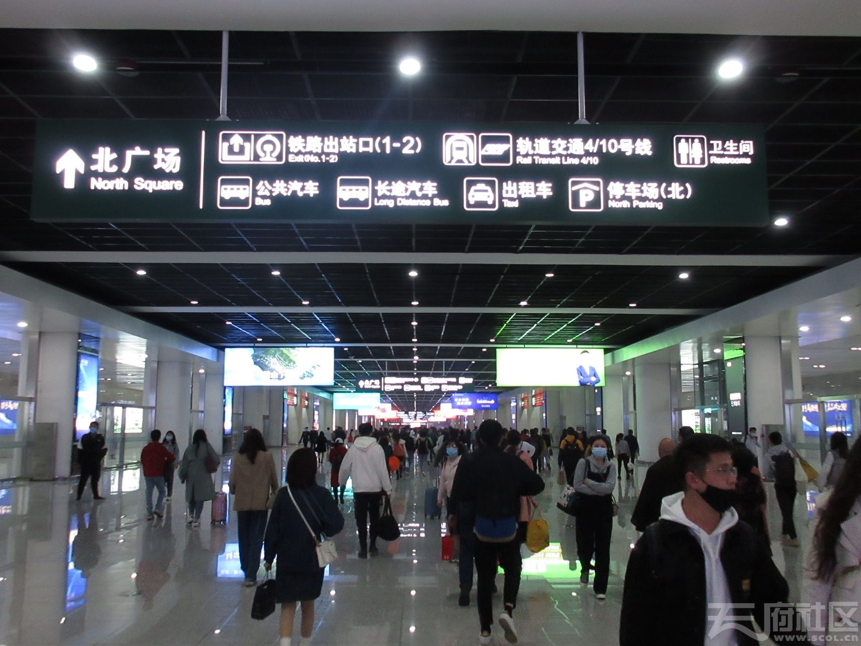 重庆西站站内换乘图片